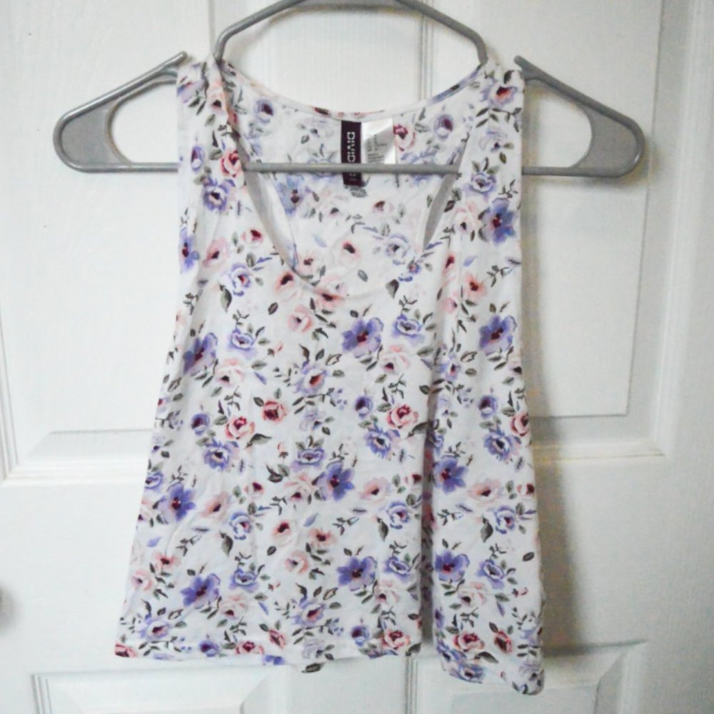 Women's Floral Print Muscle Tee